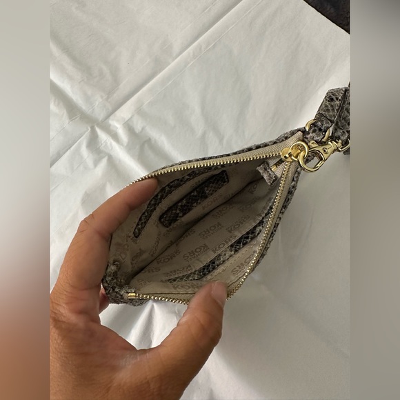 Michael Kors Mini Wristlet with Snakeskin Pattern - Picture 4 of 5